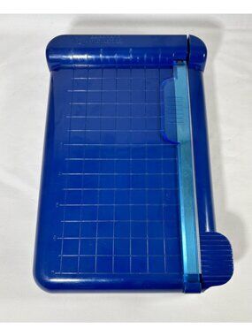 Creative Memories Mini Paper Cutter Trimmer Blue Great Shape Original Style